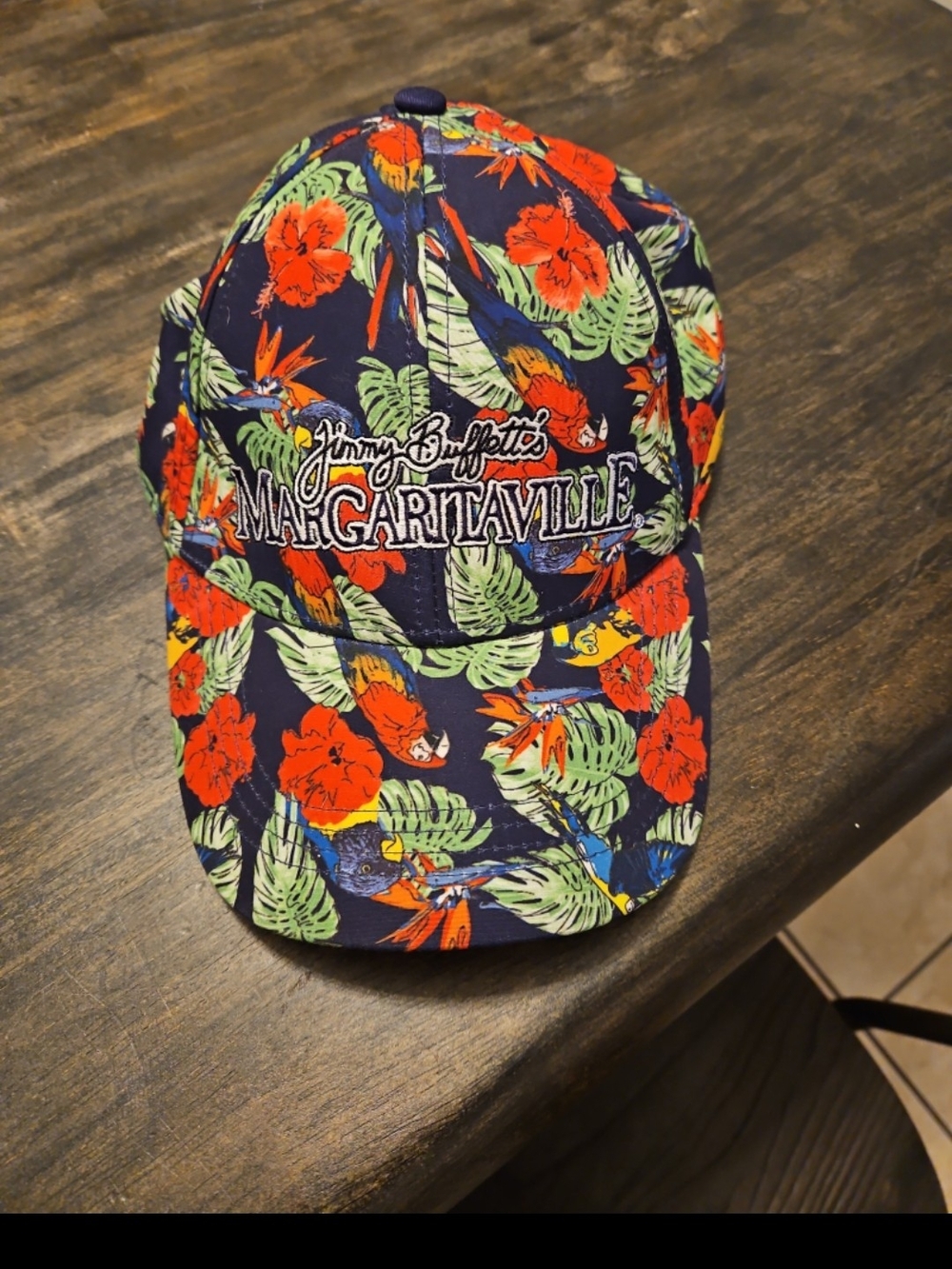Margaritaville Navy Floral Baseball Cap